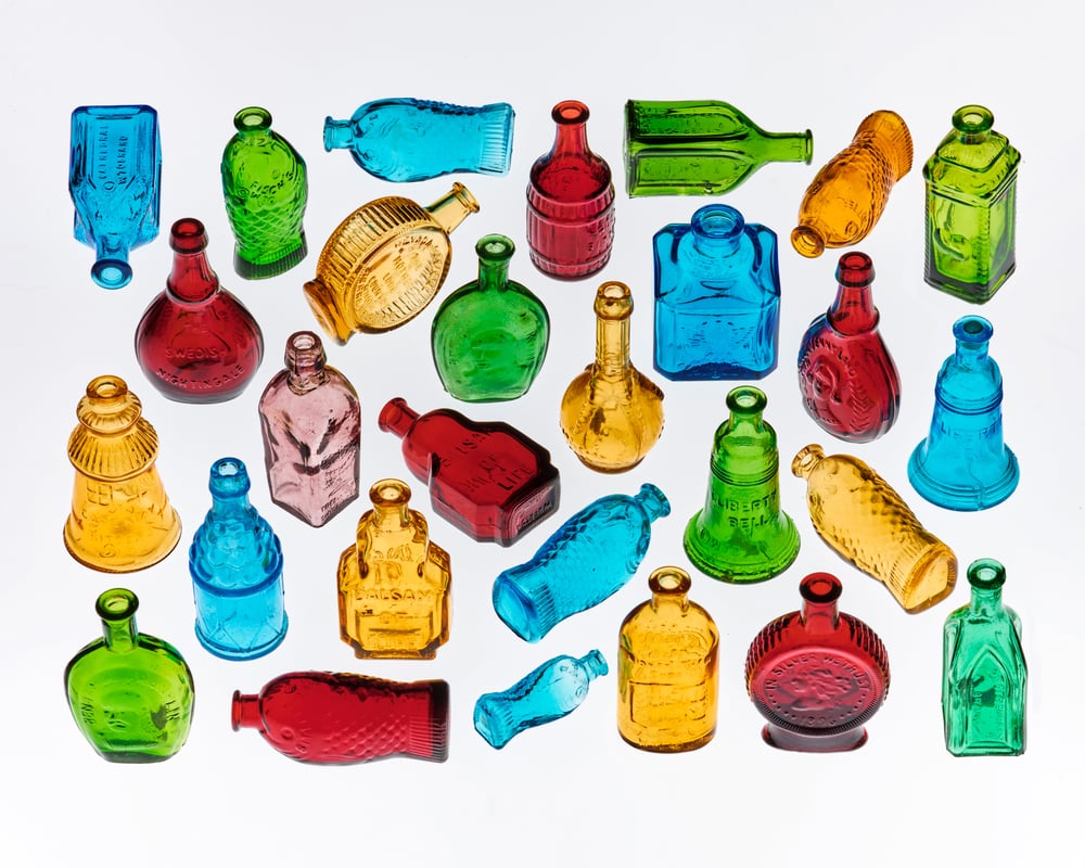 Image of Vintage Wheaton Glass Bottle Collection 2