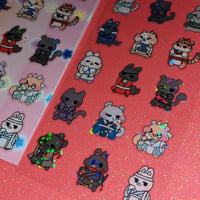 Image 1 of MXTX Clear Holo Sticker Sheets