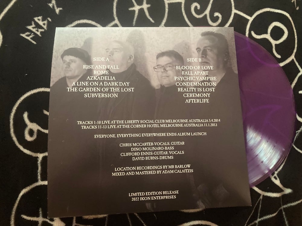 Image of THE RISE AND FALL OF LIBERTY LP PURPLE VINYL 20 ONLY