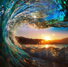 Attractive Sunset View from the Wave - Paint with diamonds kit