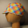 Cotton Cycling Cap - Rainbow Weave