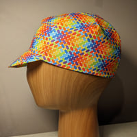 Image 1 of Cotton Cycling Cap - Rainbow Weave