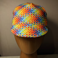Image 2 of Cotton Cycling Cap - Rainbow Weave