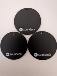 70mm Soundeck DF Black Round 4mm thick 