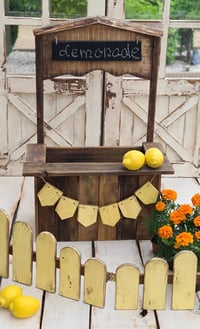 Image 2 of  Stand set 2 : Chalkboard and 2 wooden garlands 