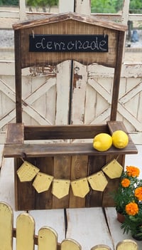 Image 4 of  Stand set 2 : Chalkboard and 2 wooden garlands 