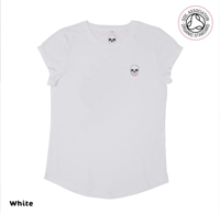 Image 3 of Crow Women's Roll Sleeve T-Shirts (Organic)