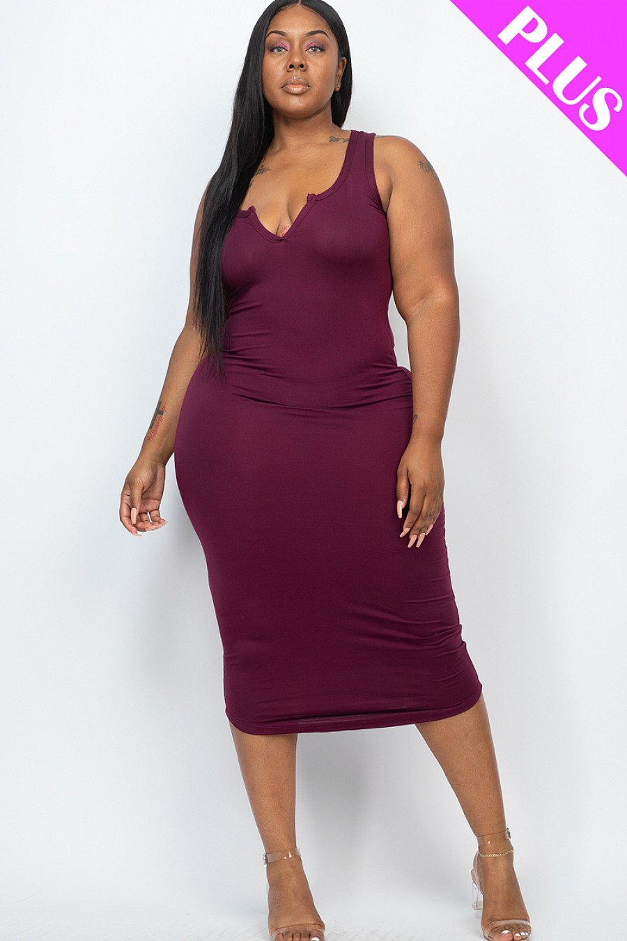 Plus size 2025 tank top dress