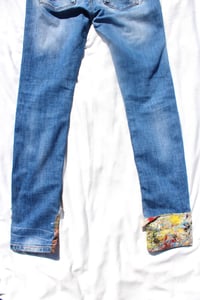 Image of through hell and high water denim pants 