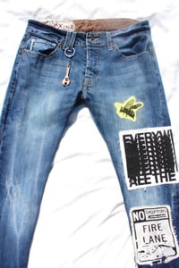 Image of get right look left denim pants 