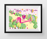 Image 2 of Bristol Balloon Fiesta Pink Print