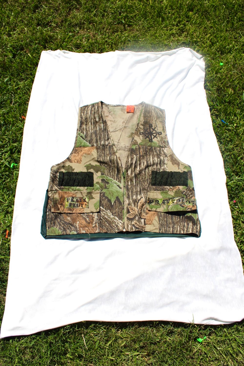 the hide and seek vest in camo 