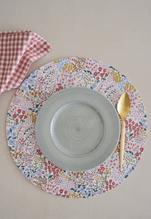 Image of PACK 2 MANTELES - BELLE ROSA . Antes 15€