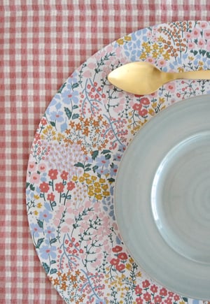 Image of PACK 2 MANTELES - BELLE ROSA . Antes 15€