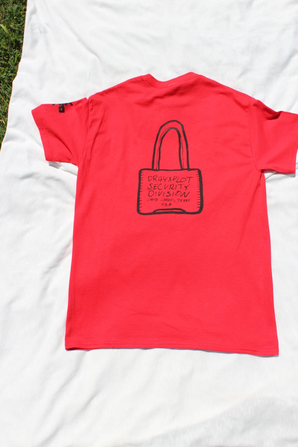 pxp security division tee in red 
