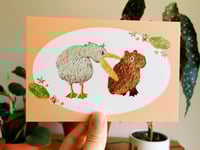 Image 2 of Capybara Chomp! Postcard