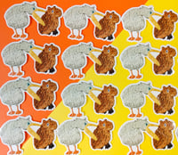 Image 4 of Capybara Chomp! Clear Vinyl Sticker