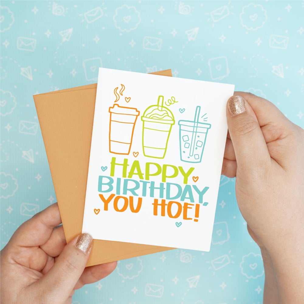 Image of Birthday Hoe Card