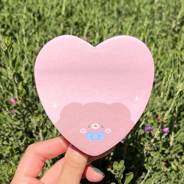 Image of Charlie Heart Memo Pad