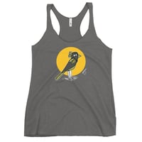 Image 4 of Women's Racerback Bird 2 (Yellow)