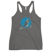 Image 4 of Women's Racerback Bird 1 (Blue)