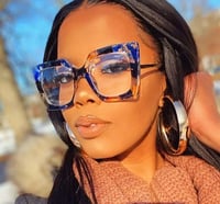 Image 1 of Multi Color  Clear Glam Frames