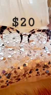 Image 2 of Clear Cat Eye Leopard Glam Frames