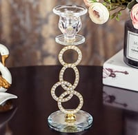 Image 4 of Crystal Taper Candle Holders, Candle Holder