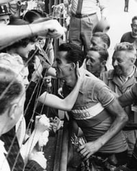 Image 5 of Original vintage poster Le Coq Sportif / Circa 1950s Tour de France illustrated by Paul Ordner.