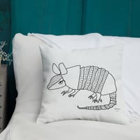 Image 4 of Premium Pillow 18x18 ARMADILLO