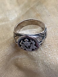 Image 4 of WW2 US ARMY VETERAN STERLING SILVER RING