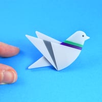Image 2 of Pigeon Brooch or Necklace