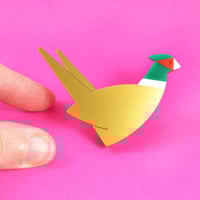 Image 2 of Pheasant Brooch or Necklace