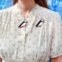 Image 4 of Puffin Brooch or Necklace