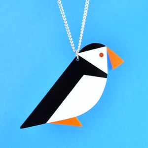 Image of Puffin Brooch or Necklace