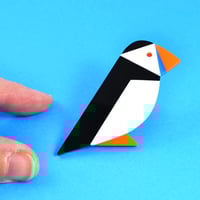 Image 2 of Puffin Brooch or Necklace