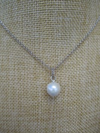 Image 1 of Sophie Countess of Wessex Inspired Long Freshwater Pearl Drop Chain Necklace June Birthstone