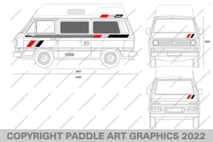 Image of VW T25/T3 REiMO / AudI SPORT STRIPE KIT