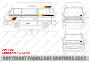 Image of VW T25/T3 REiMO / AudI SPORT STRIPE KIT