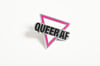 QUEER AF - Pink Triangle Enamel Pin