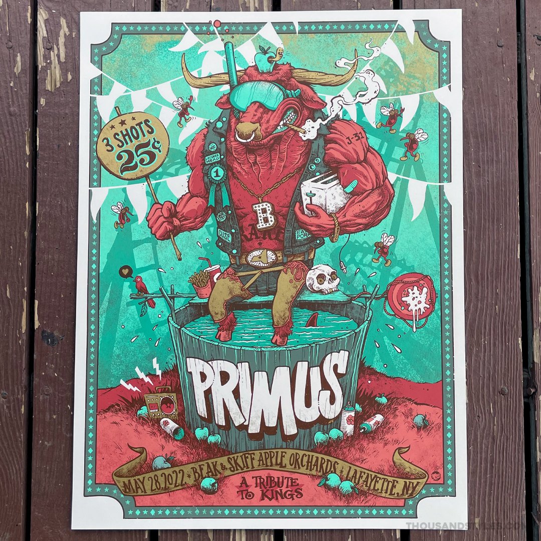 Primus Concert Poster - Artist Edition - 5.28.22 Lafayette NY