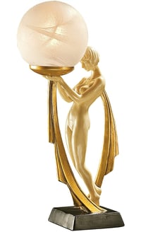 Image 1 of Toscano The Desiree Art Deco Lighted Sculpture
