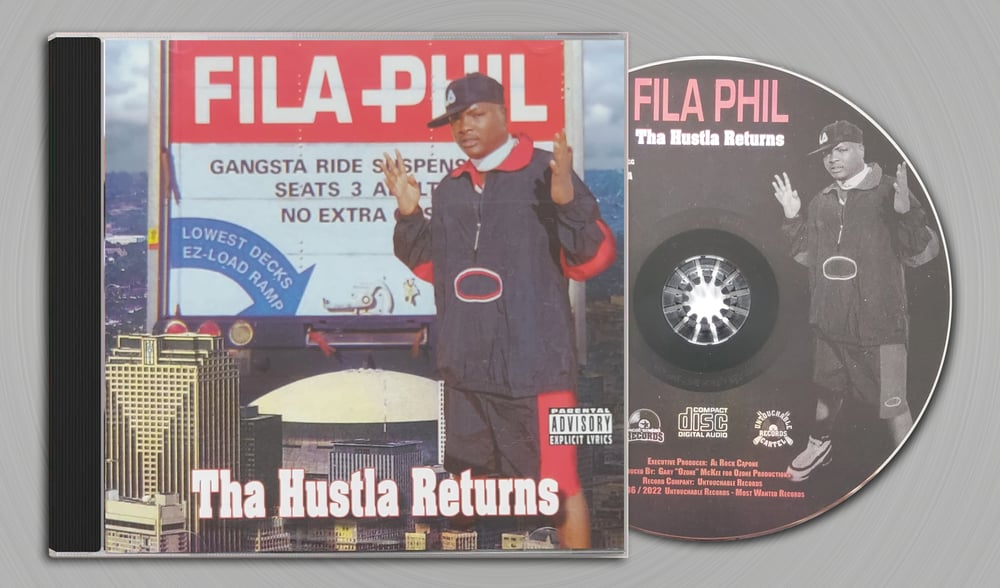 Image of CD: Fila Phil - Tha Hustla Returns 1996-2022 Reissue (New Orleans,LA)