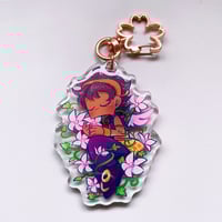 Image 3 of Floral Narancia - Glitter Epoxy Acrylic Charm