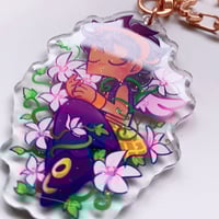Image 4 of Floral Narancia - Glitter Epoxy Acrylic Charm