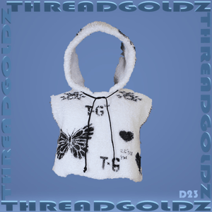 Murked Clouds: Sleeveless Cropped Hoodie 