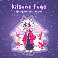 Image 3 of Kitsune Fugo - Epoxy Acrylic Charm