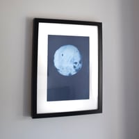 “The Dark Side of the Moon” Approx 21 x 29.7 cm Handmade cyanotype print
