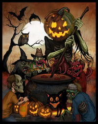 “Trick Or Treater Apple Cider Party" - Art Print