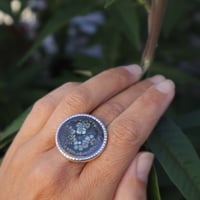 Image 2 of deep space enamel ring -- one of a kind